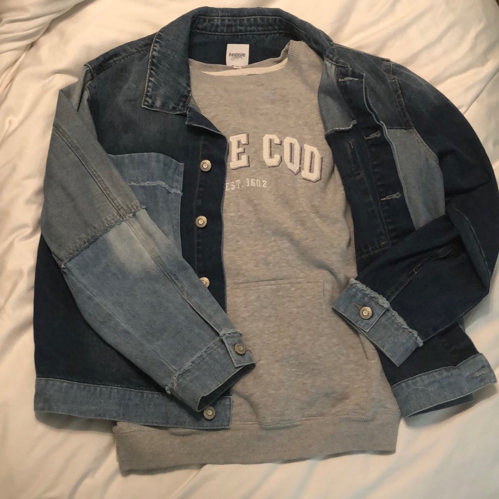 Patchwork denim jacket